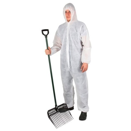 PP Engangsdress, Hvit str. XXXL...